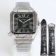 TW Factory Replica Cartier SANTOS Black Dial Stainless Steel (2)_th.jpg